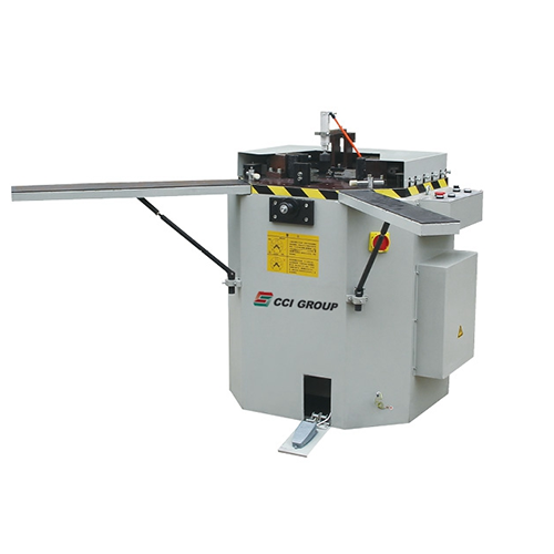 Hướng dẫn chỉnh máy ép góc cửa nhôm loại lưỡi ngang cố định