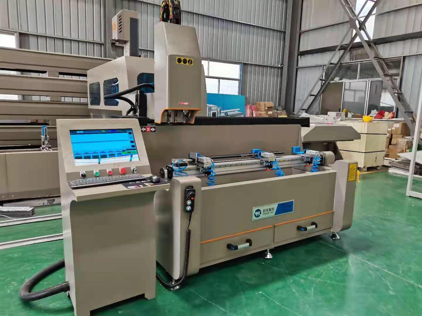 Máy khoan khóa WSZ2-CNC-1500| Máy khoan khóa CNC 2 đầu