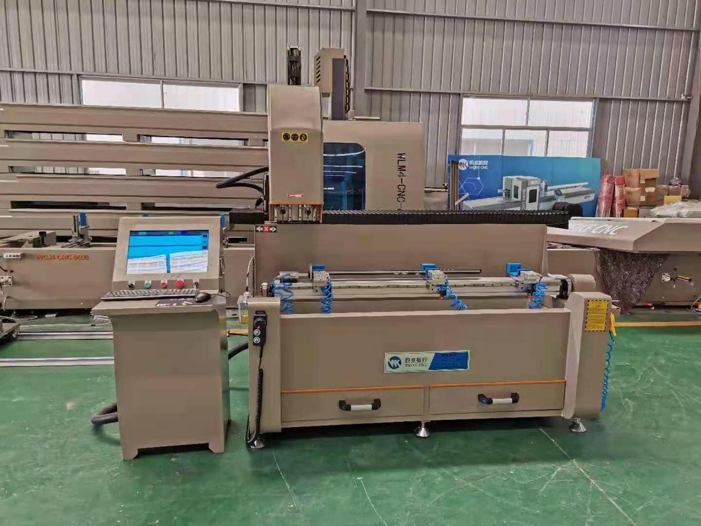 Máy khoan khóa WSZ2-CNC-1500| Máy khoan khóa CNC 2 đầu