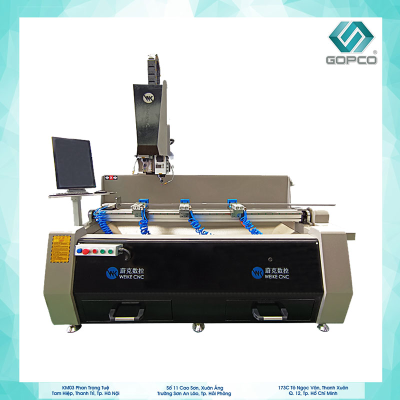 Máy khoan khóa WSZ2-CNC-1500| Máy khoan khóa CNC 2 đầu